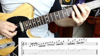 Ascending A minor pentatonic lick lesson with TAB [upl. by Aerdied]