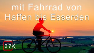 30 Min Enstspannung Musik auf Fahrradweg von Haffen bis Rees nach Esserden Juli 2024 [upl. by Aztiram]