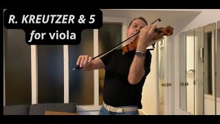 RKREUTZER Nº5 📕violin amp viola  etude bratsche lernen [upl. by Kahl]