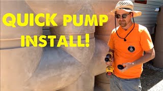 Pump install in rainwater harvesting tank  EASY [upl. by Ylirama]