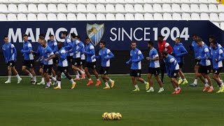 Última sesión antes del partido con la SD Eibar en La Rosaleda [upl. by Magena805]