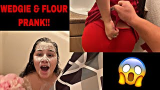 24 HOURS WEDGY PRANK ON BOYFRIEND HILARIOUS [upl. by Yerfoeg747]