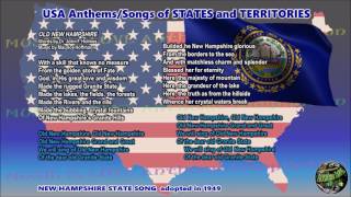 New Hampshire State Song OLD NEW HAMPSHIRE version by Rick Pickren with lyrics [upl. by Zetnauq]