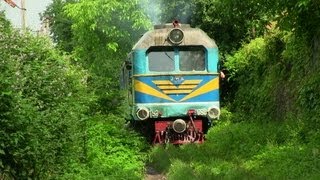 Боржавская УЖД ТУ2098 близ ст ВиноградовоЗак  Narrow gauge TU2098 near VinogradovoZak [upl. by Petite]