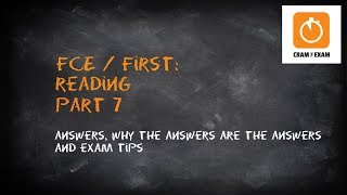 FCE  First Reading part 7 Multiple Matching examenglishcom [upl. by Ykcor]