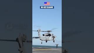 The Extreme Tests MH60S SEAHAWK Perform Helicopter Operations on the Flight Deck shorts [upl. by Quartet]