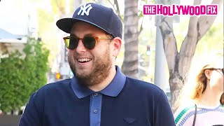 Jonah Hill Goes Shopping At James Perse In Beverly Hills With His Mom amp Girlfriend 41116 [upl. by Niles]