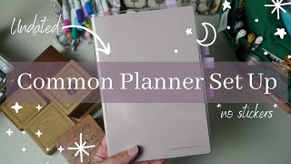 SterlingInk A5 Undated Common Planner A FULL SET UP [upl. by Ailekat]