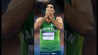 Arshad Nadeem Javelin Throw Winner Olympics 2024 olympics [upl. by Acilejna930]