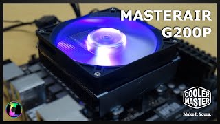 Cooler Master MasterAir G200P  A Super Low Profile Cooler with RGB  Review amp Unboxing [upl. by Neersin611]