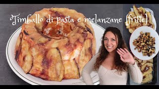 Timballo di pasta e melanzane fritte ovviamente Piatto della domenica siciliana [upl. by Nogam45]