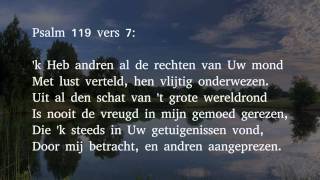 Psalm 119 vers 3 7 en 86  Och schonkt Gij mij de hulp van Uwen Geest [upl. by Nhojleahcim75]