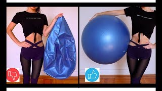 How To INFLATE a Stability Ball and Choose The Right Size  Gym Ball UNBOXING [upl. by Carberry]