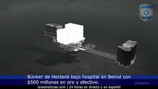 Israel localiza búnker de Hezbolá con oro bajo hospital en Beirut [upl. by Quickel]