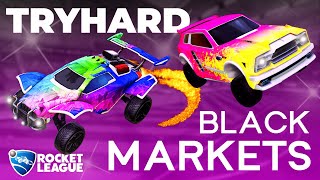 Best Tryhard BLACK MARKET DECALS in Rocket League [upl. by Victorine]