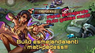 Meta baru❗️cara main esmeralda❗️anti mati❗️build esmeralda tersakit❗️gameplay esme mobile legend [upl. by Anadal]