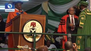 Metrofile Chukwuemeka Okwuosa Honoured At The 46th Convocation Ceremony At UNN [upl. by Kcirddet]