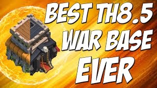 Best TH 85 War Base Design Ever  Attacked 10 Times in Clan War  Clash of Clans [upl. by Eelyac]