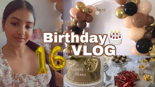 VLOG  MON BEST ANNIVERSAIRE DE MES 16 ANS  préparatifs décorationgâteau etc [upl. by Yart]