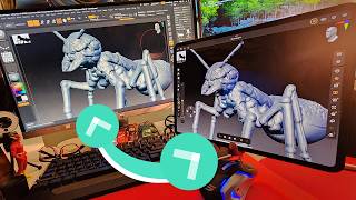 Using Zbrush on iPad  How to Send Model to Zbrush on PC and Back  Quick Tip [upl. by Gereld]