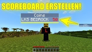 Minecraft Bedrock SCOREBOARD erstellen Command Totorial [upl. by Rodablas]