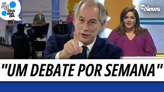 VEJA CIRO GOMES COMENTA DEBATE POLÊMICO AS ELEIÇÕES E APRESENTADORA CONTA DETALHES DE BASTIDORES [upl. by Marga]