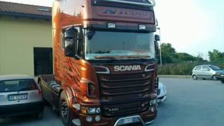 Scania R730 V8 Black Amber Tuning Team Nicolo Part 2 [upl. by Sosthenna]