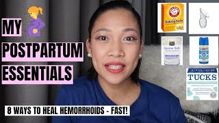 My Postpartum Essentials  How I remove Hemorrhoids FAST [upl. by Codel]