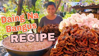 DAING NA BANGUS Prepared 160 pieces Of Daing Baby Bangus For Everyone  Iligan City [upl. by Marijane311]