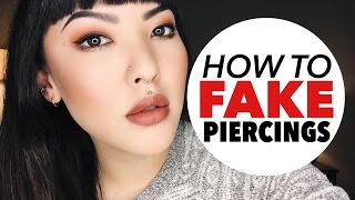 How To Fake Piercings  soothingsista [upl. by Ula]