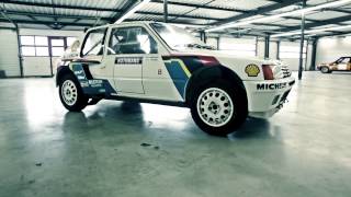 1984 Peugeot 205 Turbo 16 Evolution 1 Gr B voiture dusine [upl. by Bunny]