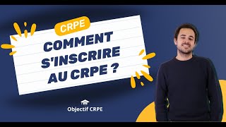 Comment sinscrire au CRPE 2024 [upl. by Auqenehs]