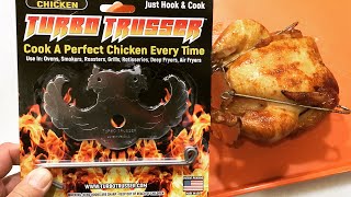 Never Tie A Chicken Or Turkey Again  USA Made Turbo Trusser  New Product Review Awesome [upl. by Yellhsa664]