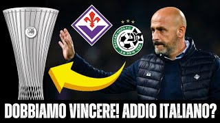 Fiorentina Maccabi Clima Partita  Italiano lascia la Fiorentina [upl. by Thirza]