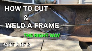 Ford Ranger MIG welding truck frame back together how to Build part 7 [upl. by Sonny199]