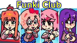 Friday Night Funkin VS Natsuki amp Monika  Funki Funki Karaoke Club FNF Mod Doki DokiDDLC [upl. by Umberto969]