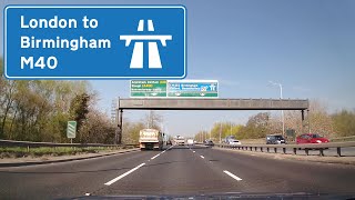 M40 Motorway London to Birmingham UK  Actual Speed [upl. by Kareem]