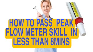 OSCE VIDEOSPeak flow meter 2023 simplified Using a peak flow meter on a patient with Asthma [upl. by Aicatsana]