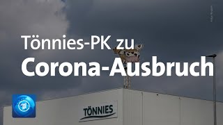 Nach CoronaAusbruch Pressekonferenz von Tönnies [upl. by Ko]