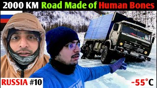 Extreme Hitchhiking on the Worlds Most Haunted Highway Road of Bones ☠️😱 [upl. by Oika]