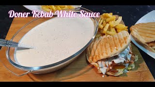 Doner Kebab White Sauce Recipe by Fatima Kitchen ✔✔ [upl. by Agon]