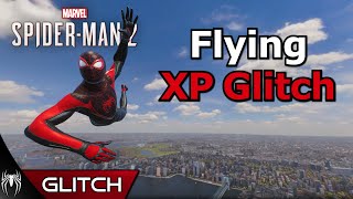 Flying XP GLITCH  Marvels SpiderMan 2 PS5 [upl. by Ahsot]