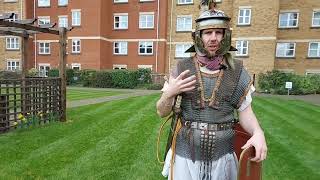 Roman Soldier Reenactment amp History Lecture [upl. by Ardnovahs]