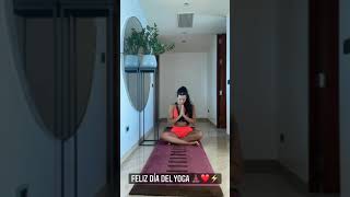 Cristina Pedroche celebró el día del yoga con este sorprendente video [upl. by Michail606]