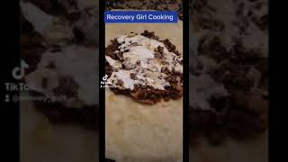 Tasty Tacobell Crunch Wrap  Weeknight Meals Made Easy  Recovery Girl Cooking [upl. by Marte]