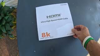 8K Ultra High Speed 48Gbps 15ft HDMI Braided Cord  Review [upl. by Wisnicki]