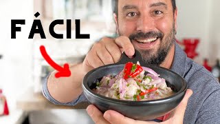 ¡¿Cómo hacer un Ceviche Peruano Casero  Receta Fácil y Rápida  Tulio Recomienda [upl. by Haynor964]