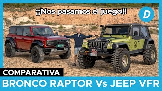 Comparativa 4x4 ¡al límite Ford Bronco Raptor vs Jeep Wrangler VFR  Prueba  Diariomotor E33 [upl. by Bradan159]