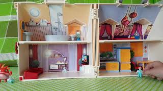 Emma👩 will Puppenhaus🏠 neu einrichten 🎎Playmobil Film deutsch Kinderwelt👭👦👧 Familie Wurst🍖🌮 [upl. by Kellyann]