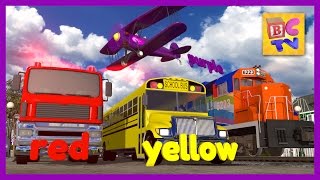 Color Train  Learn Colors with Trains and Vehicles for Kids [upl. by Bartosch129]